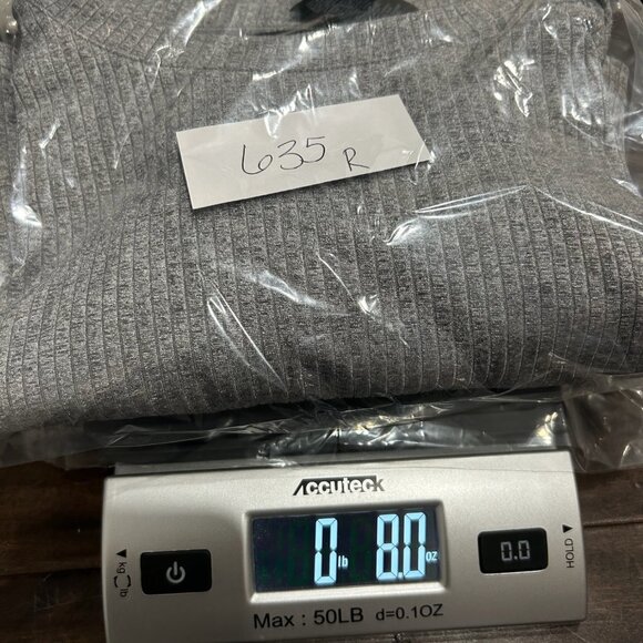 Claiborne Mens Gray Ribbed Short Sleeve Tee Size Large Casual Lightweight Knit - Picture 9 of 9